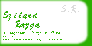 szilard razga business card
